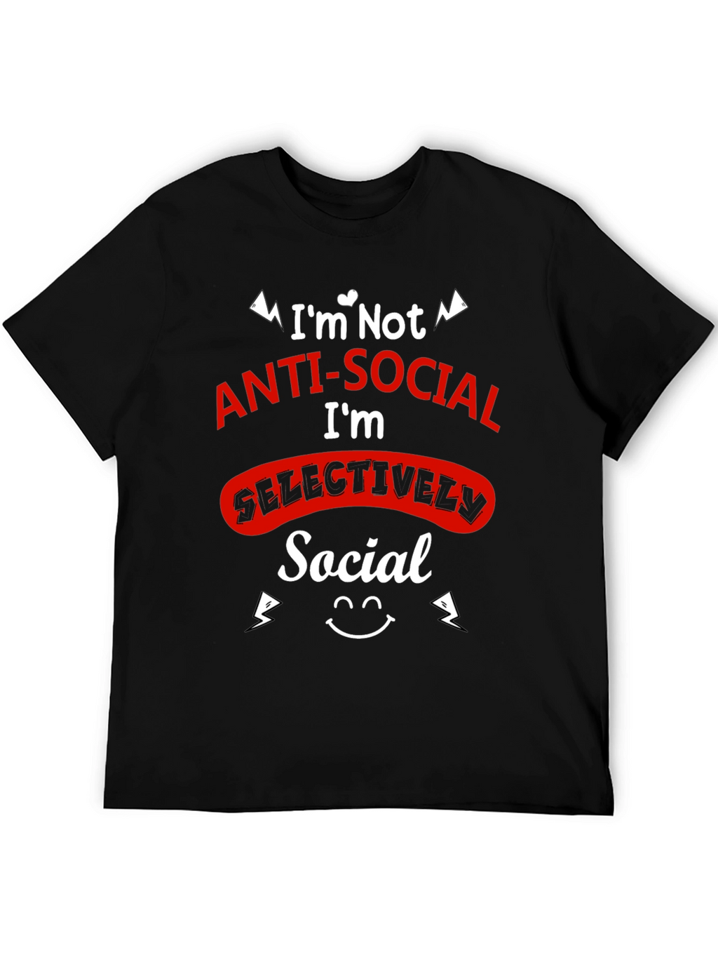 Selectively Social Graphic Tee - Black