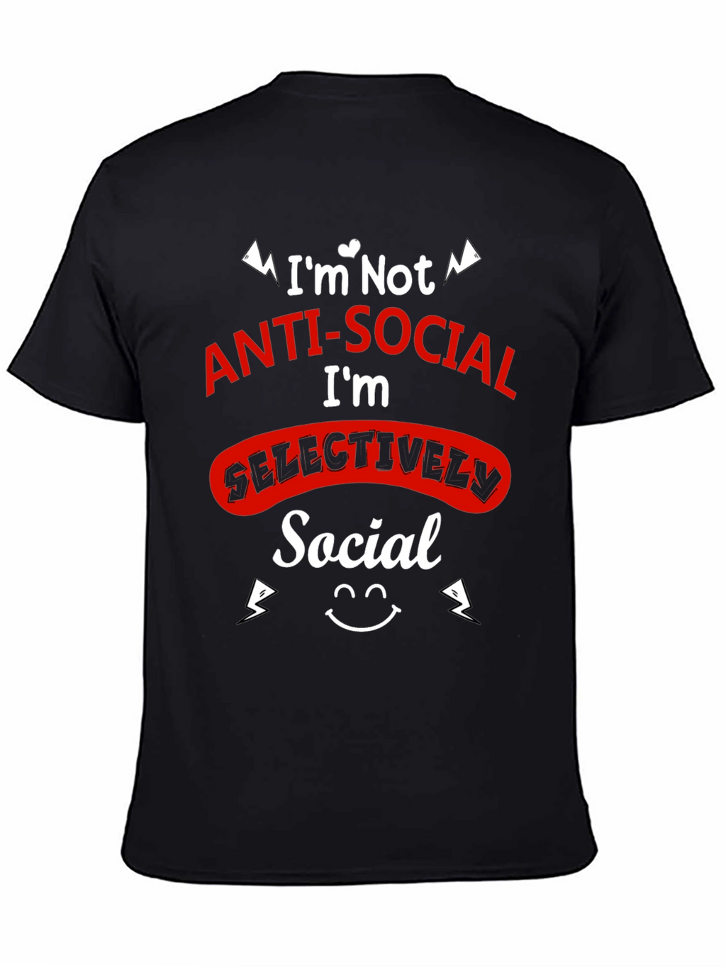 Selectively Social Graphic Tee - Black