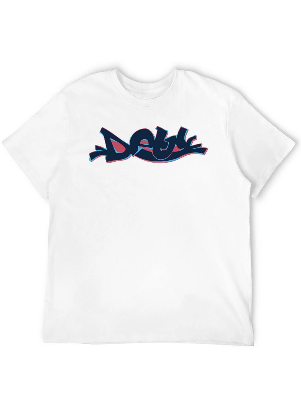 Cool Graffiti Style Black T-Shirt