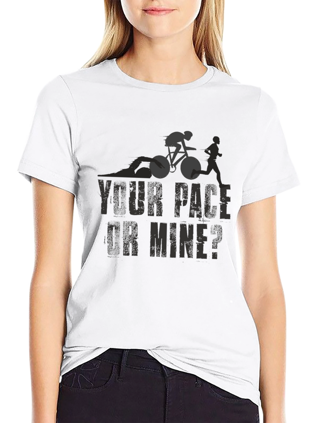 Triathlon T-Shirt: Your Pace or Mine?