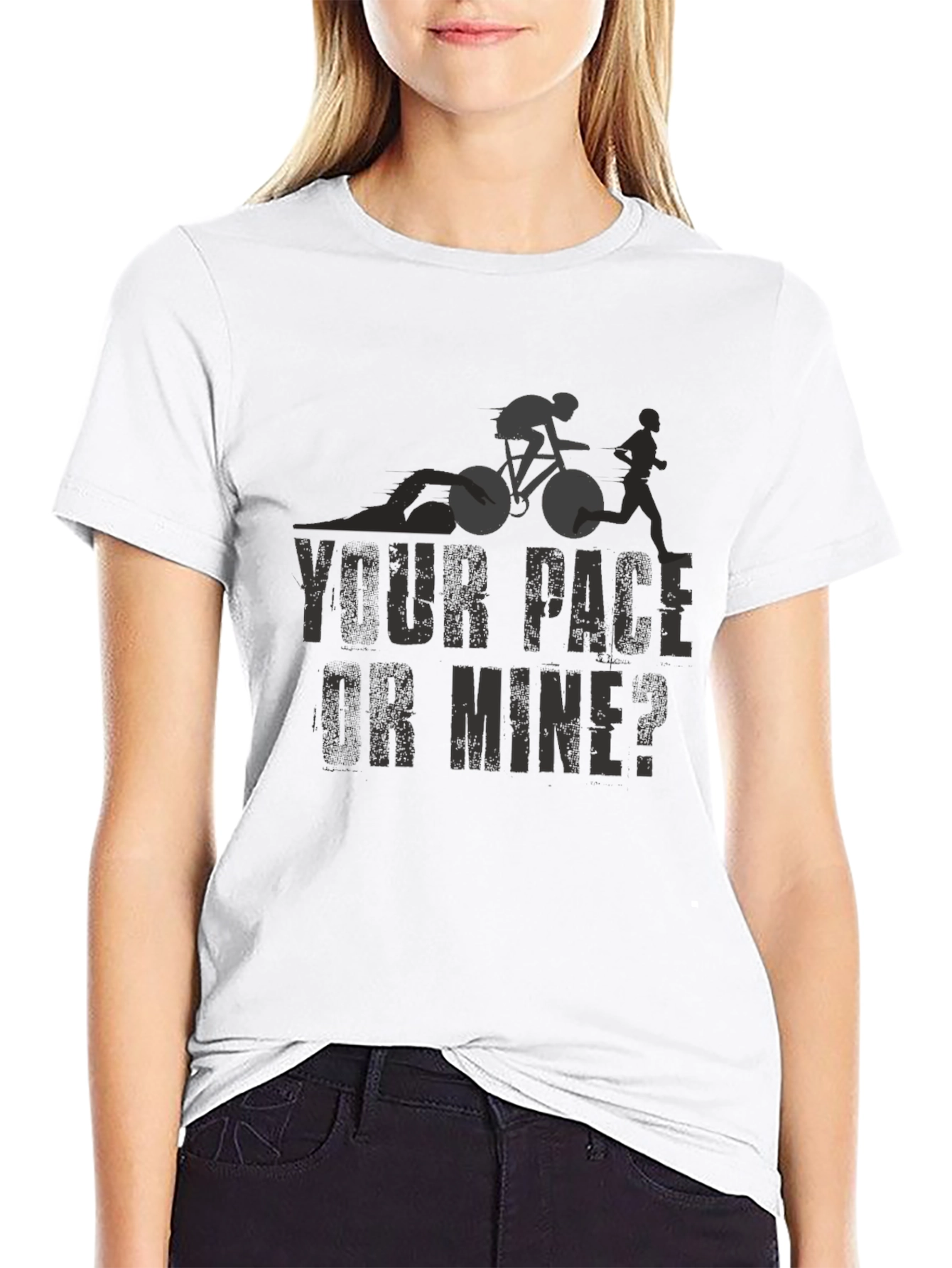Triathlon T-Shirt: Your Pace or Mine?