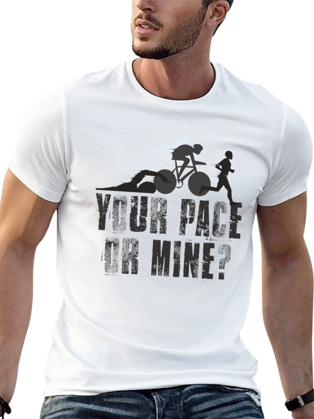 Triathlon T-Shirt: Your Pace or Mine?