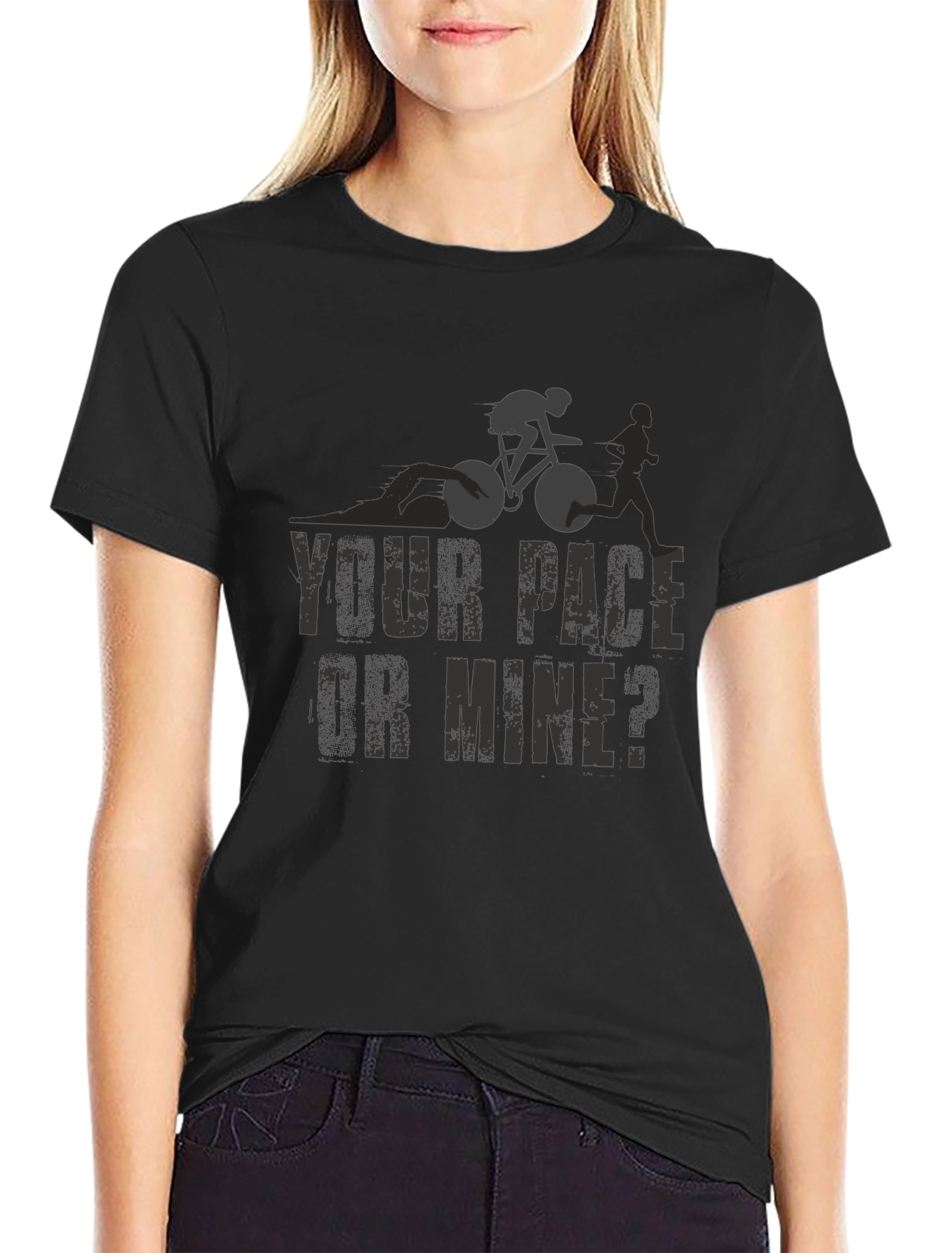 Triathlon T-Shirt: Your Pace or Mine?