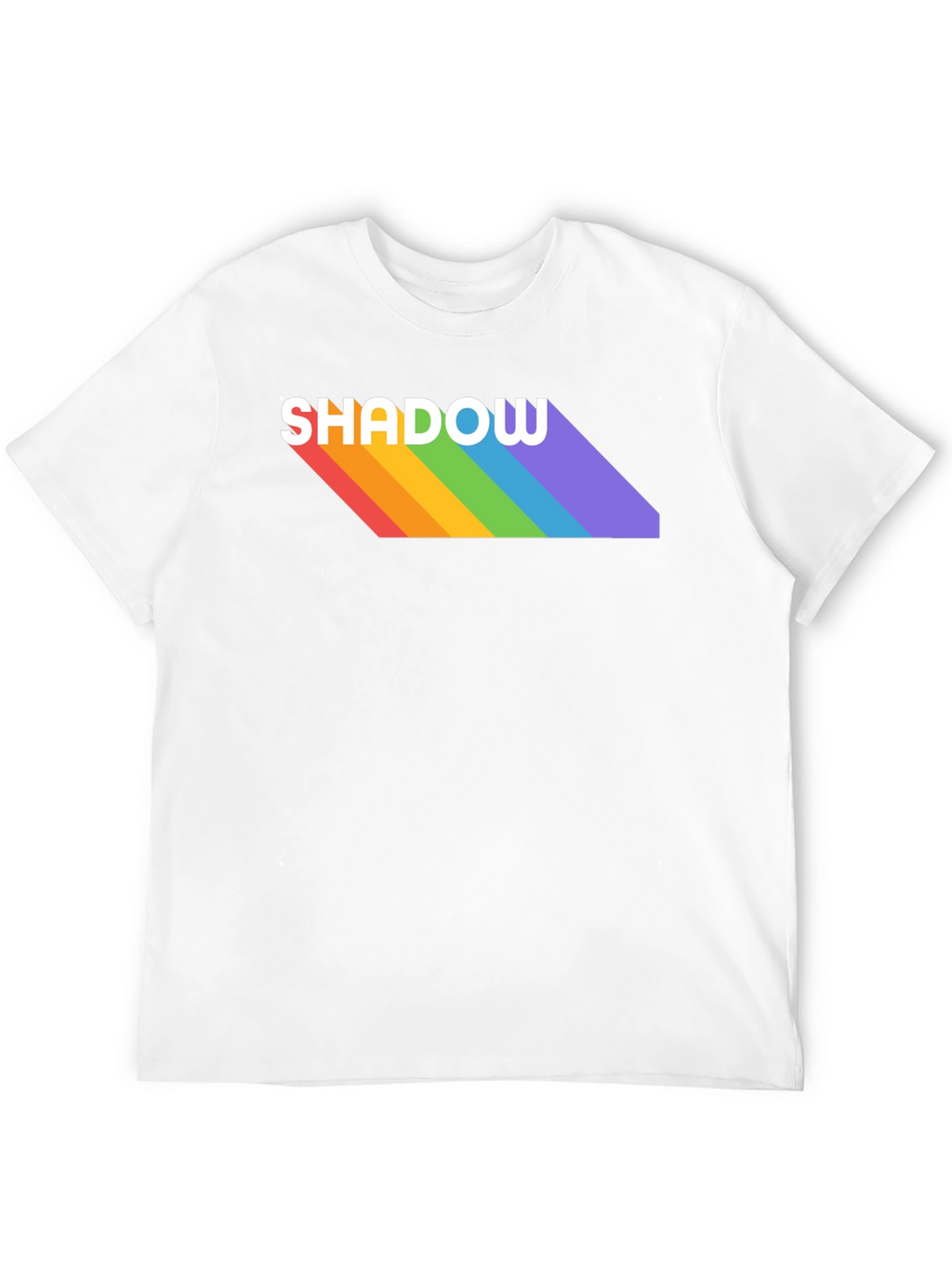 Rainbow Shadow Tee - Stylish Graphic T-Shirt