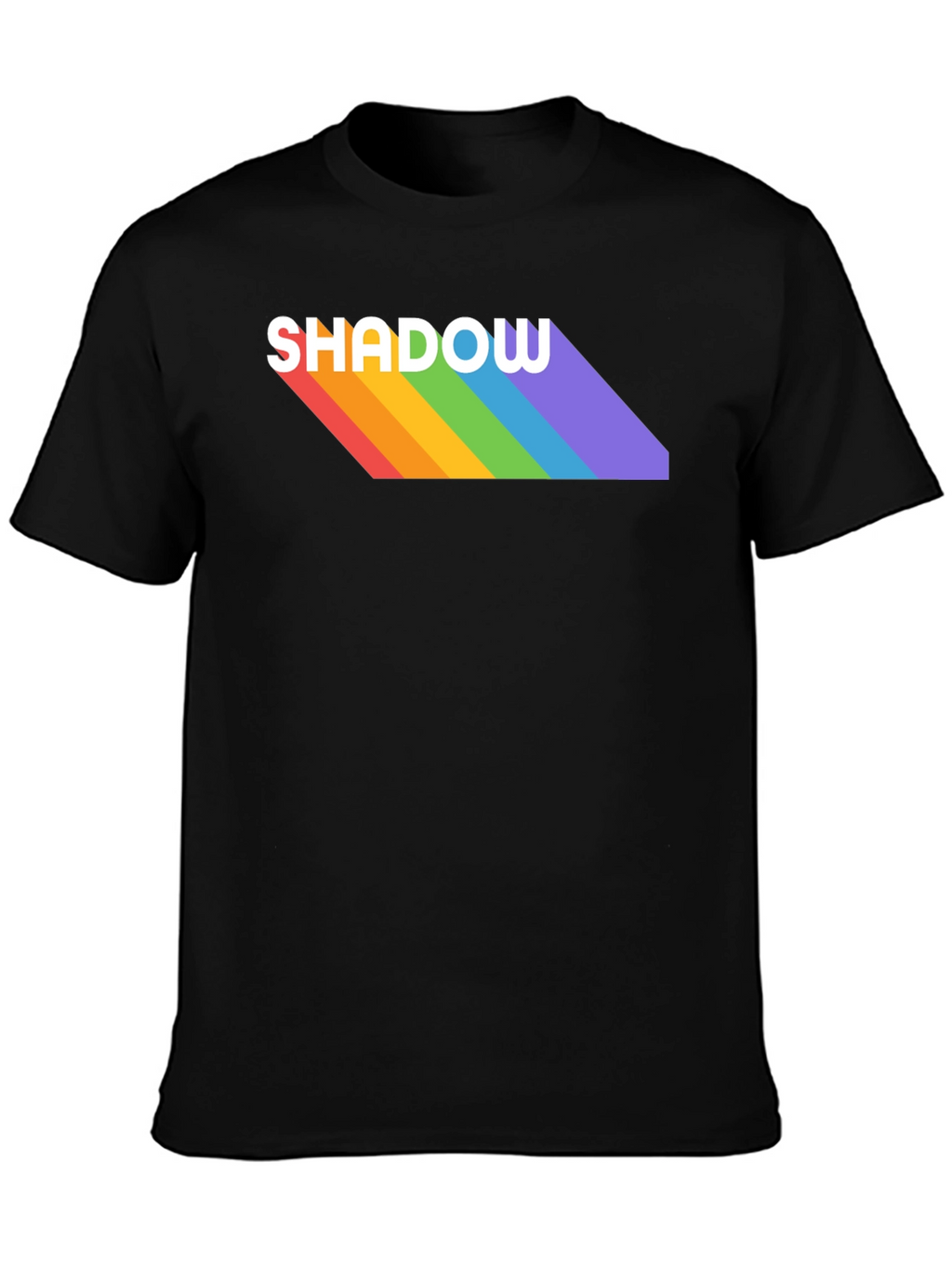 Rainbow Shadow Tee - Stylish Graphic T-Shirt