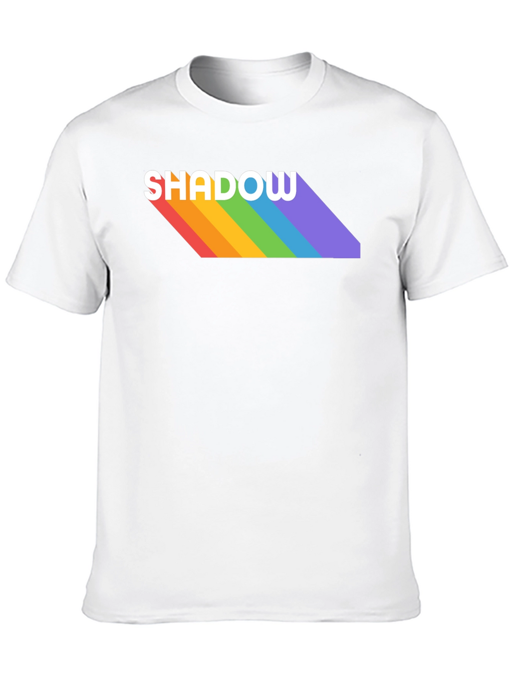 Rainbow Shadow Tee - Stylish Graphic T-Shirt