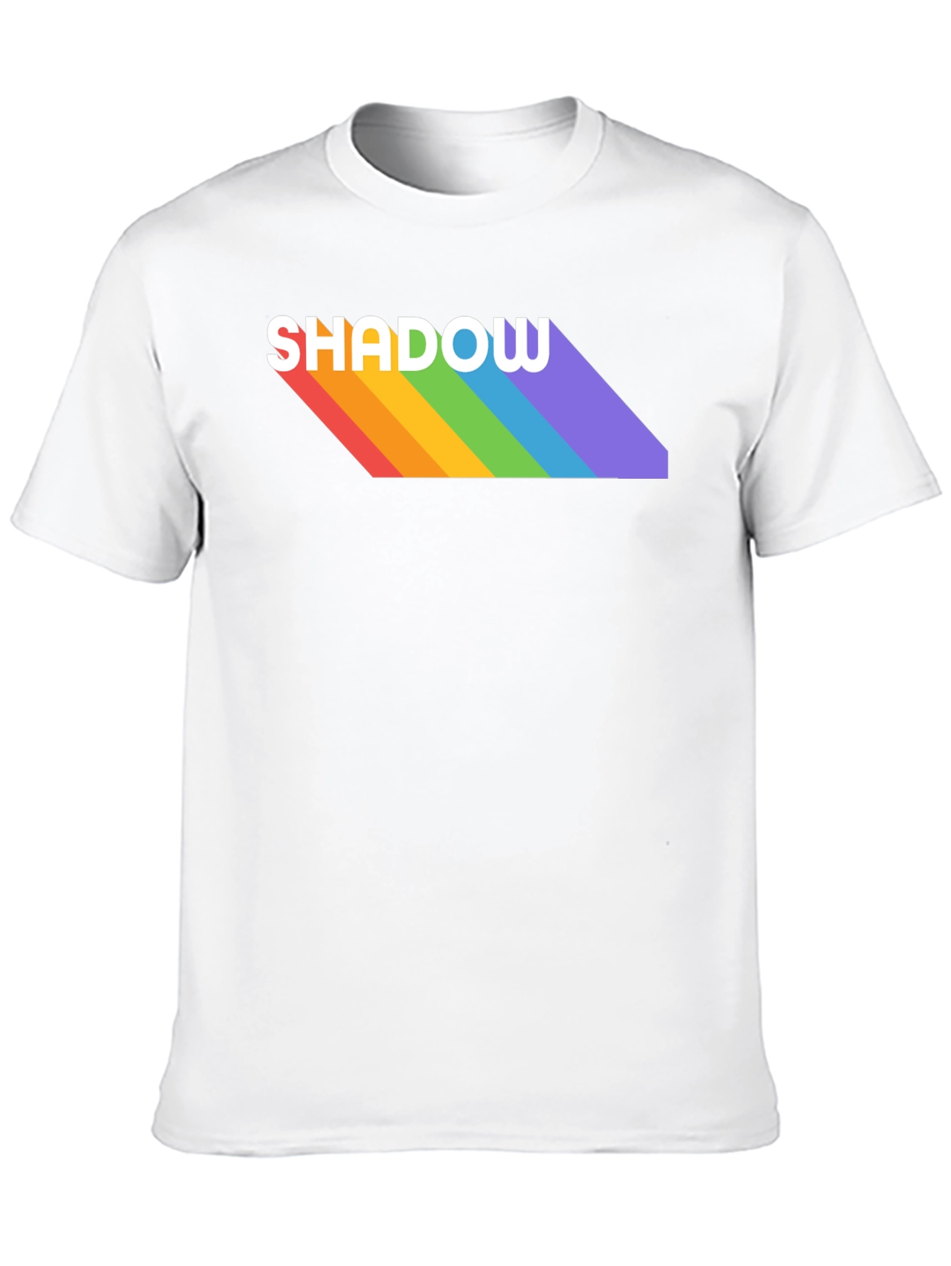 Rainbow Shadow Tee - Stylish Graphic T-Shirt