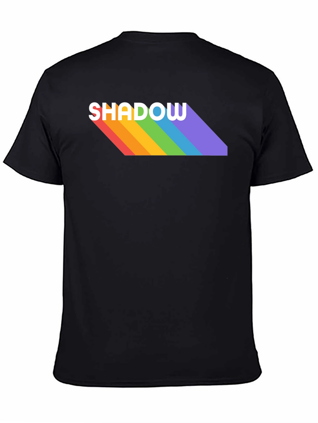 Rainbow Shadow Tee - Stylish Graphic T-Shirt