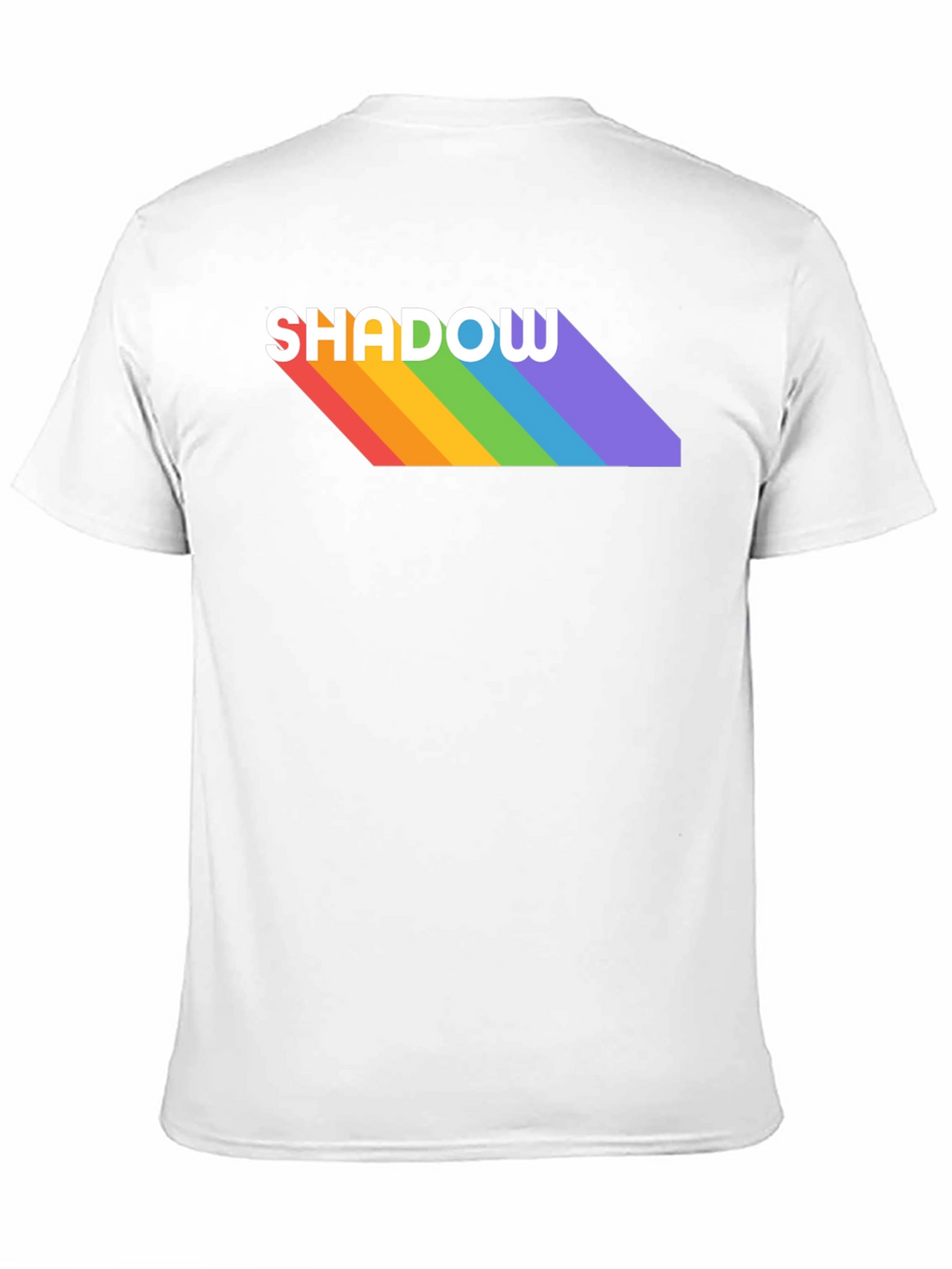 Rainbow Shadow Tee - Stylish Graphic T-Shirt
