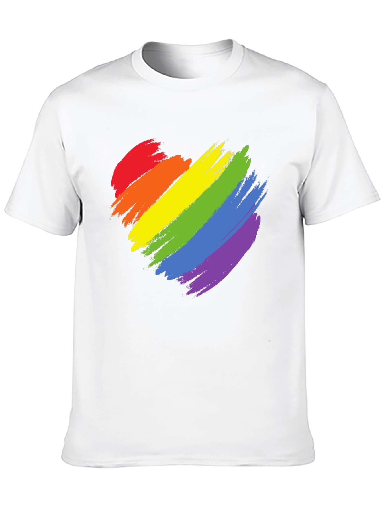 Pride Heart T-Shirt - Rainbow Love Tee