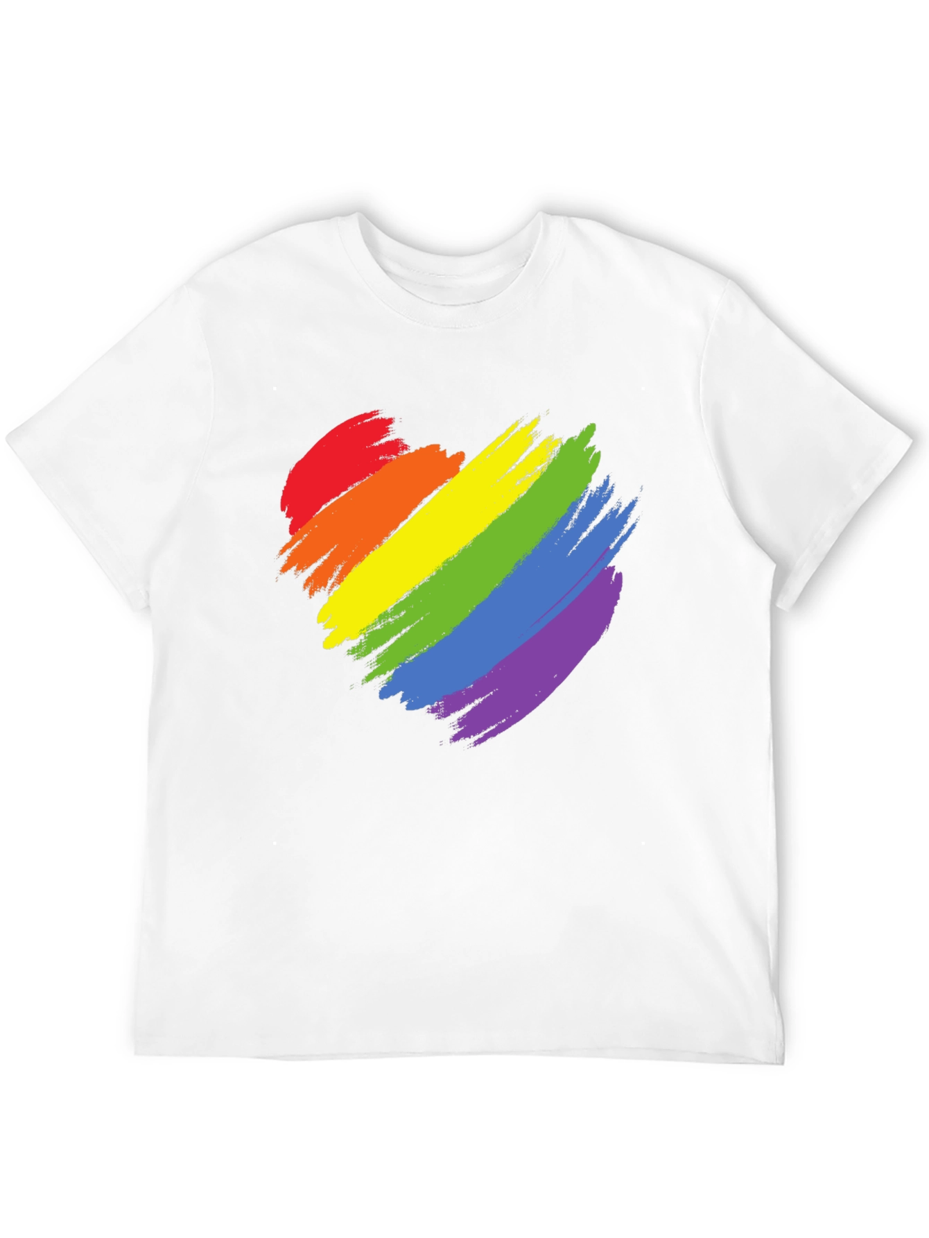 Pride Heart T-Shirt - Rainbow Love Tee