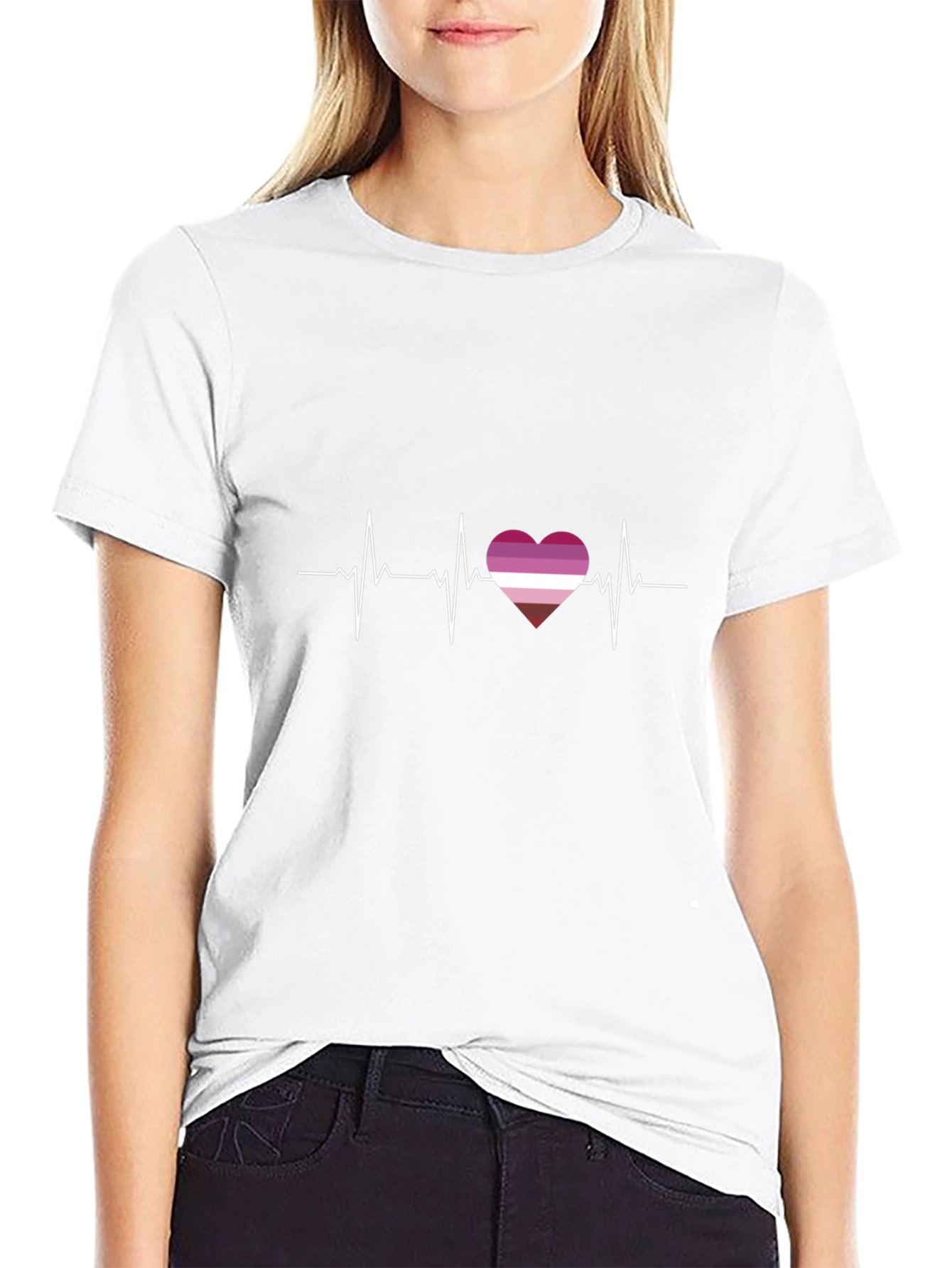 Lesbian Heartbeat T-Shirt - Pride Apparel