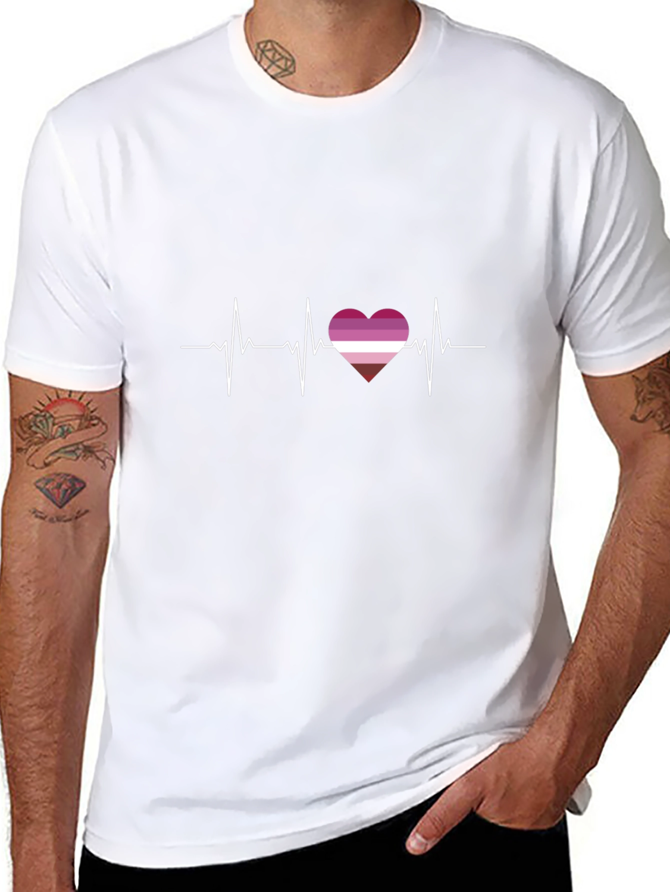 Lesbian Heartbeat T-Shirt - Pride Apparel