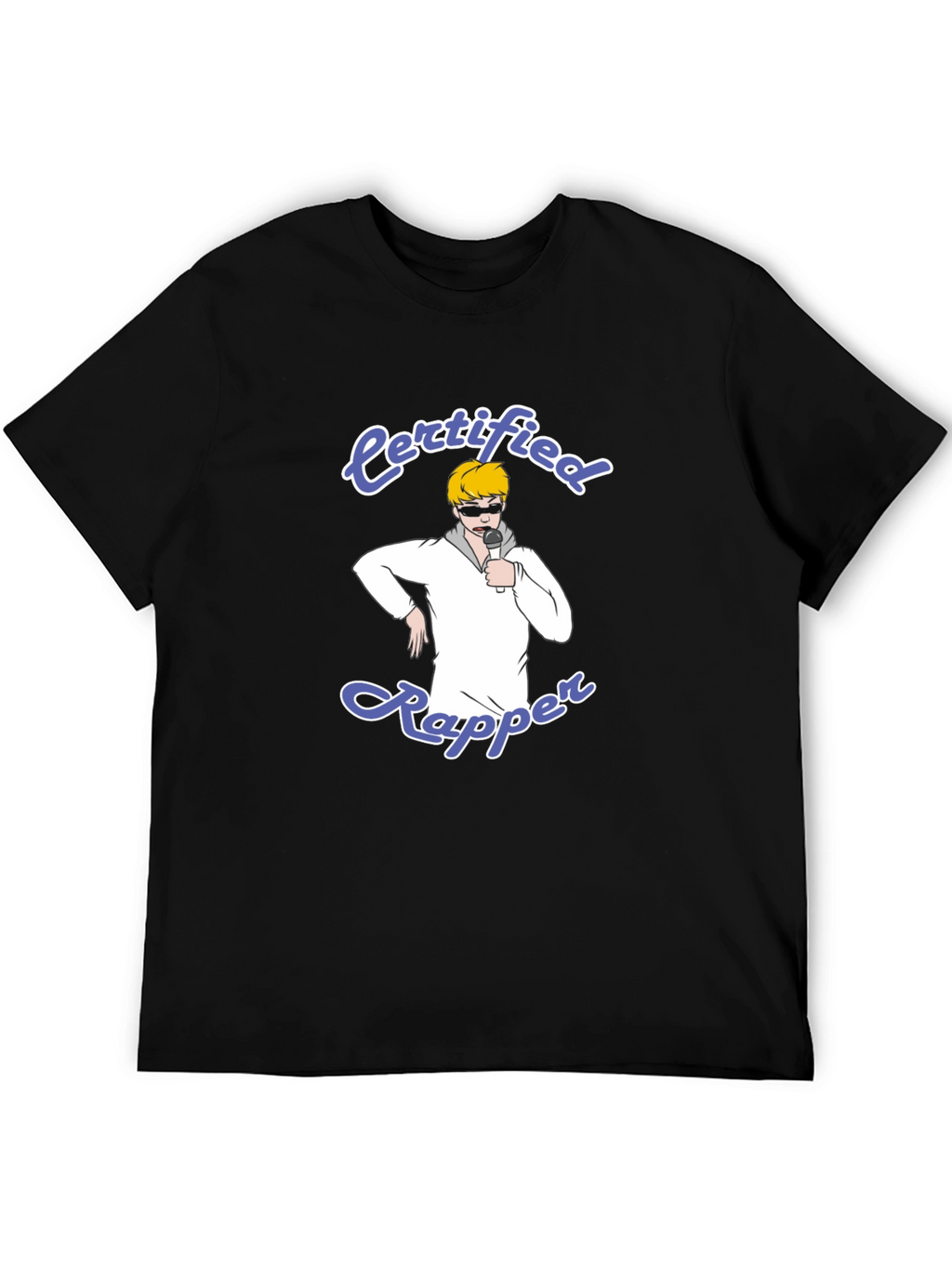 Certified Rapper T-Shirt - Black Cotton Tee