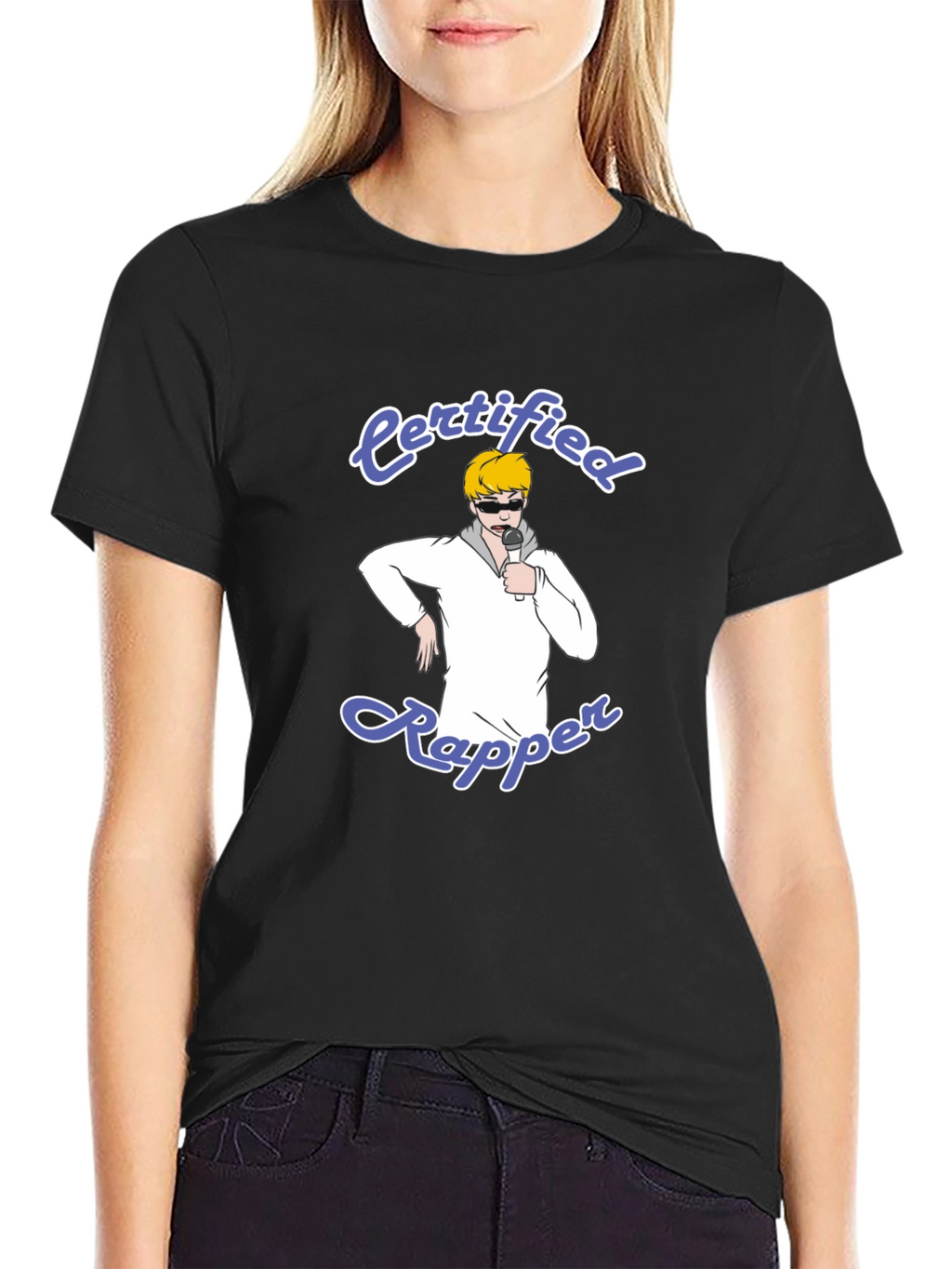 Certified Rapper T-Shirt - Black Cotton Tee