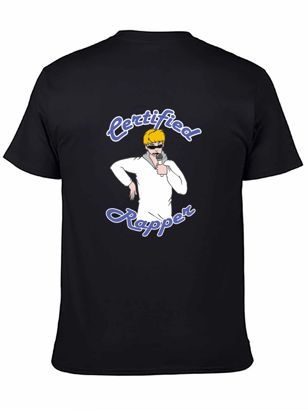 Certified Rapper T-Shirt - Black Cotton Tee