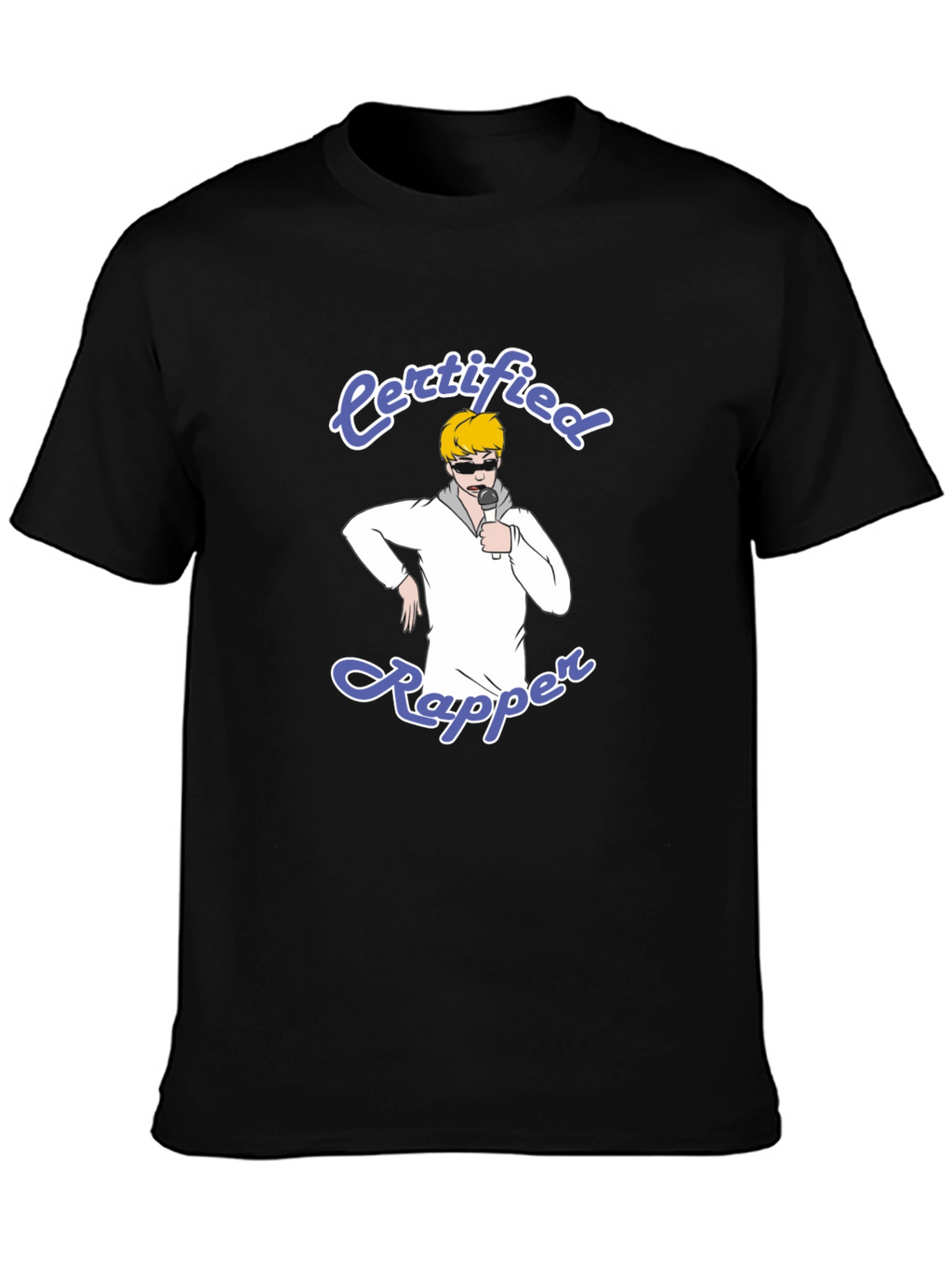 Certified Rapper T-Shirt - Black Cotton Tee