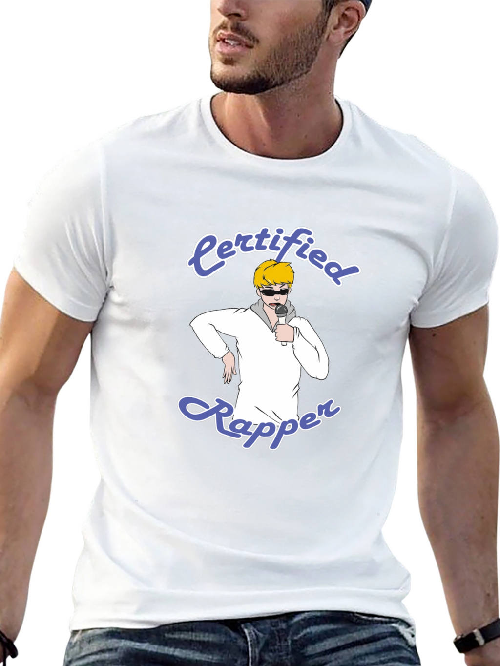 Certified Rapper T-Shirt - Black Cotton Tee
