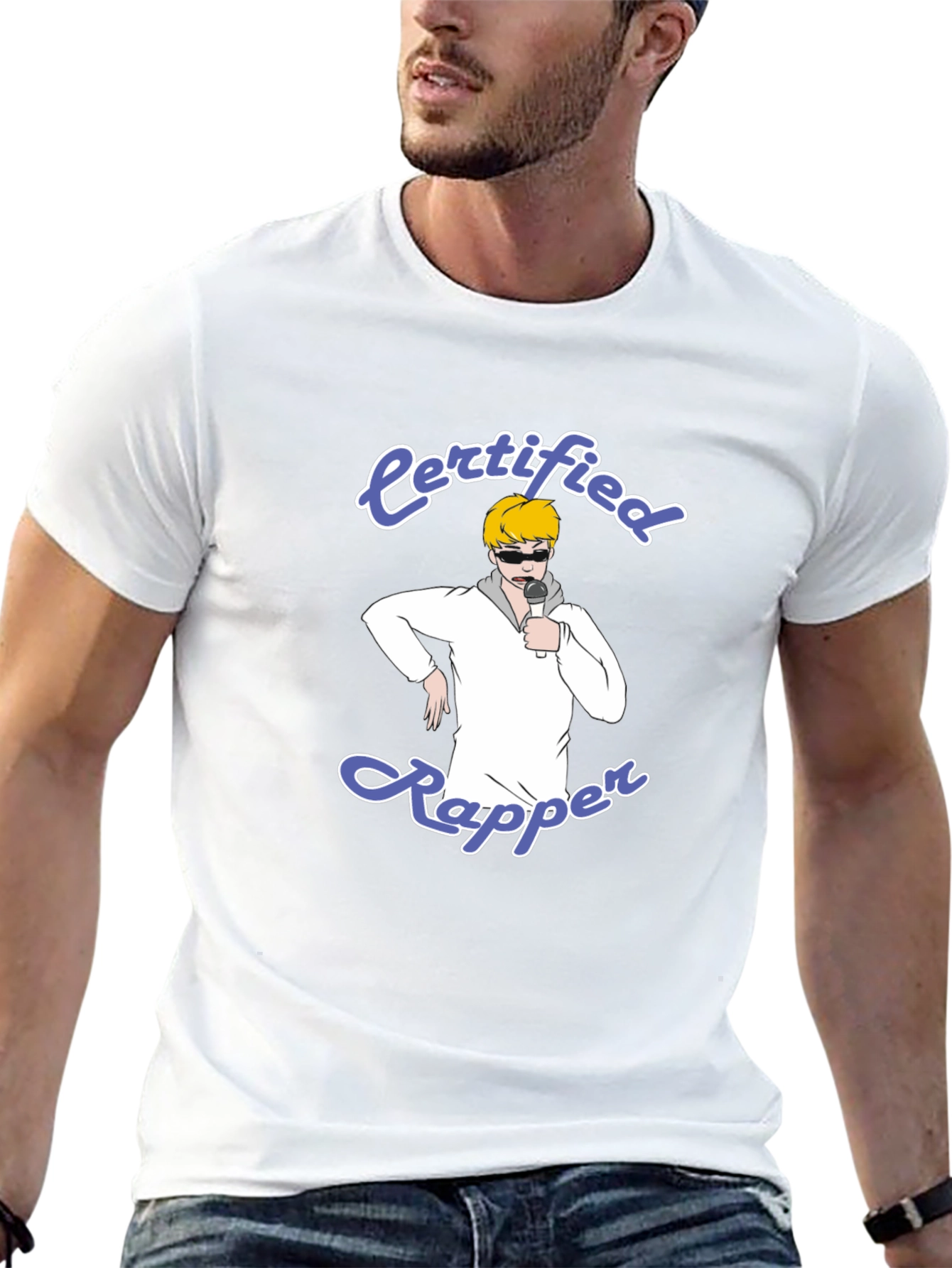 Certified Rapper T-Shirt - Black Cotton Tee