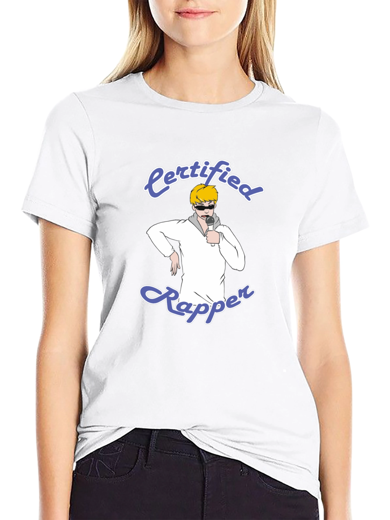 Certified Rapper T-Shirt - Black Cotton Tee