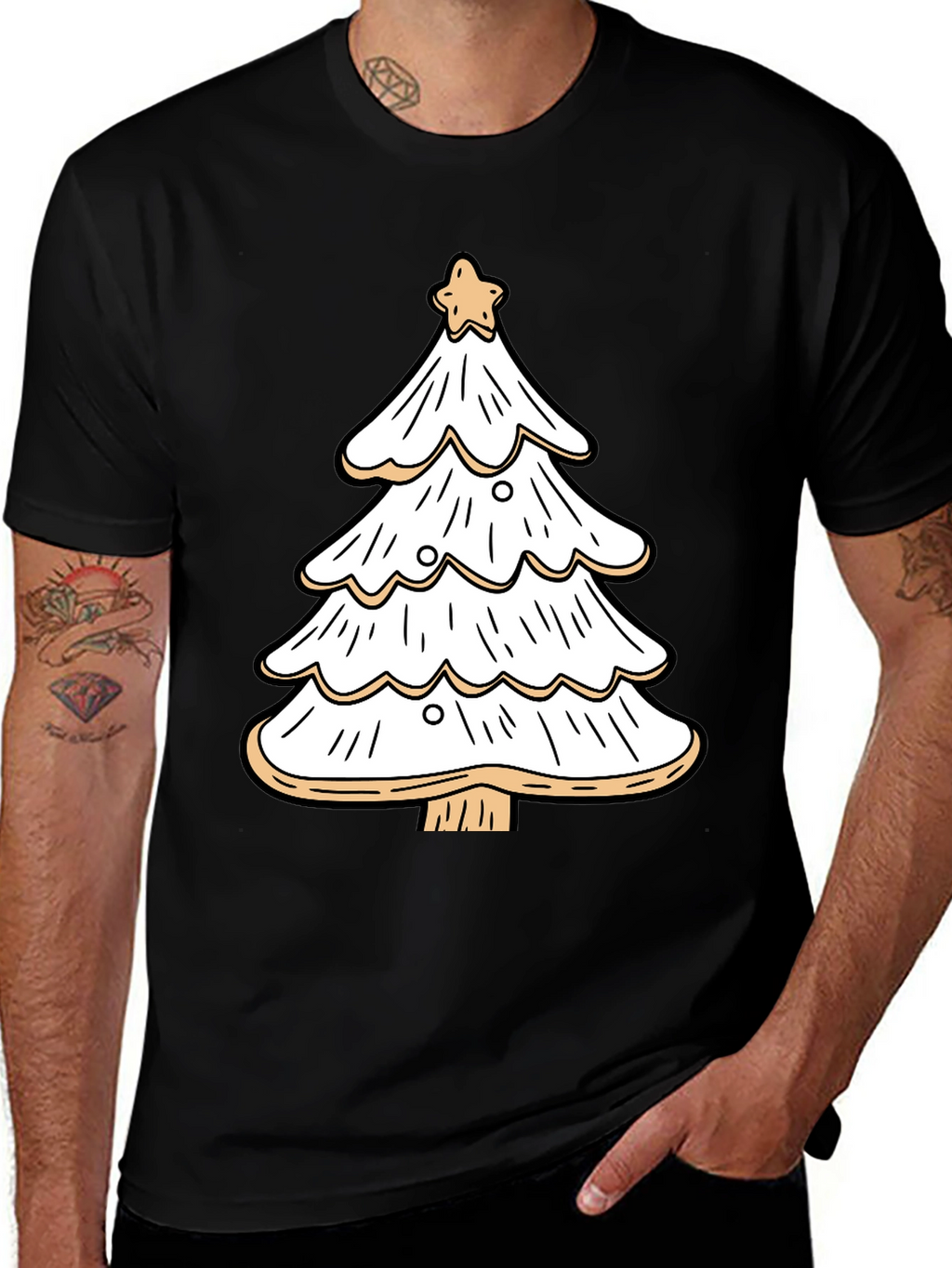 Festive Christmas Tree Graphic Tee