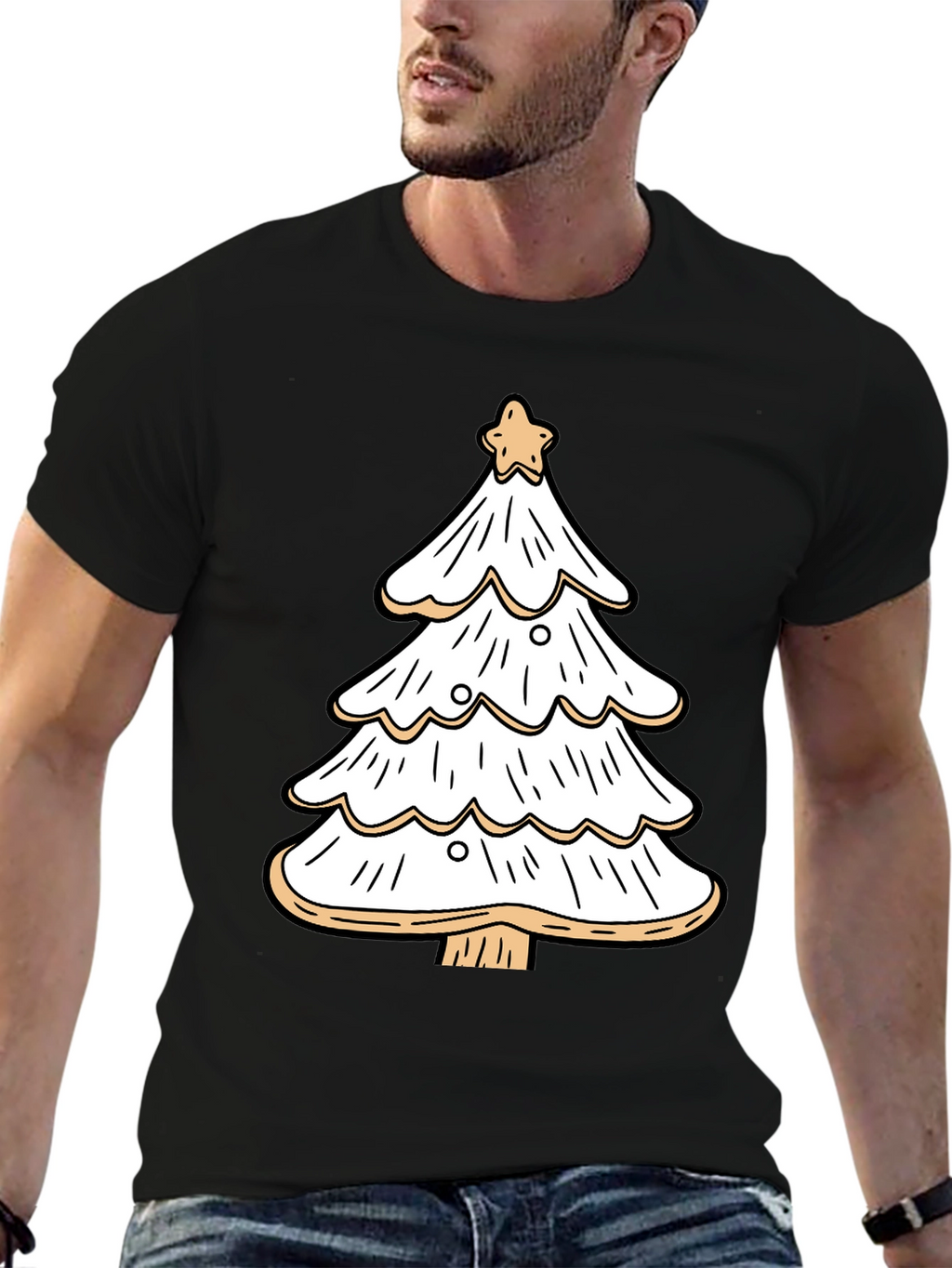 Festive Christmas Tree Graphic Tee