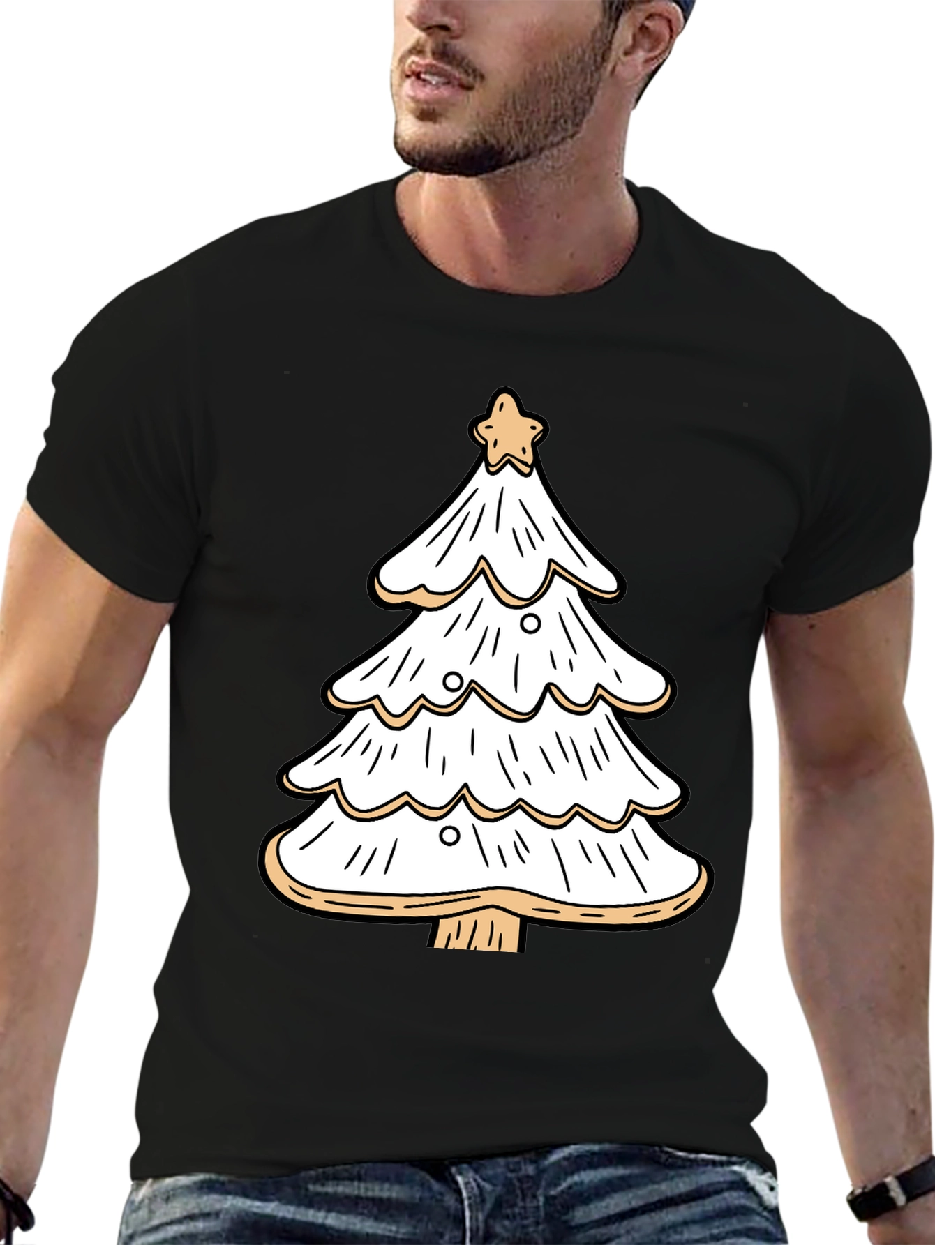 Festive Christmas Tree Graphic Tee