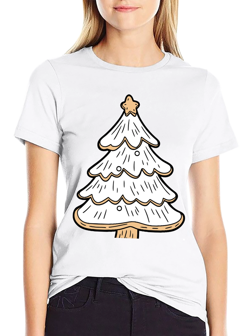 Festive Christmas Tree Graphic Tee