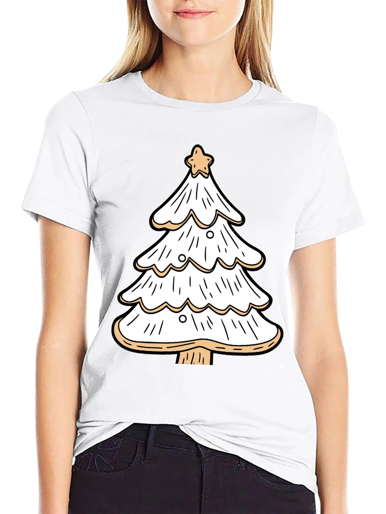 Festive Christmas Tree Graphic Tee