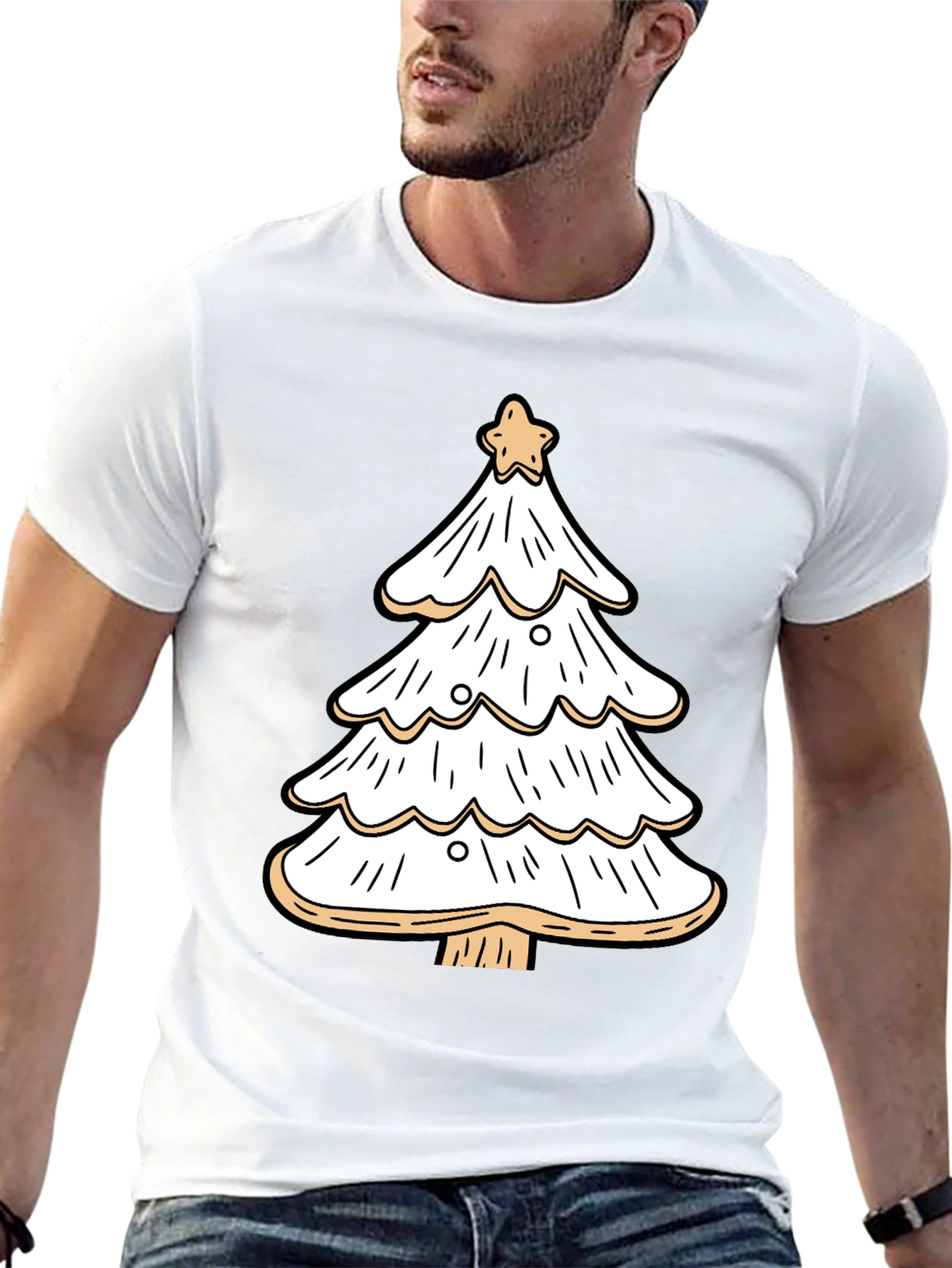Festive Christmas Tree Graphic Tee