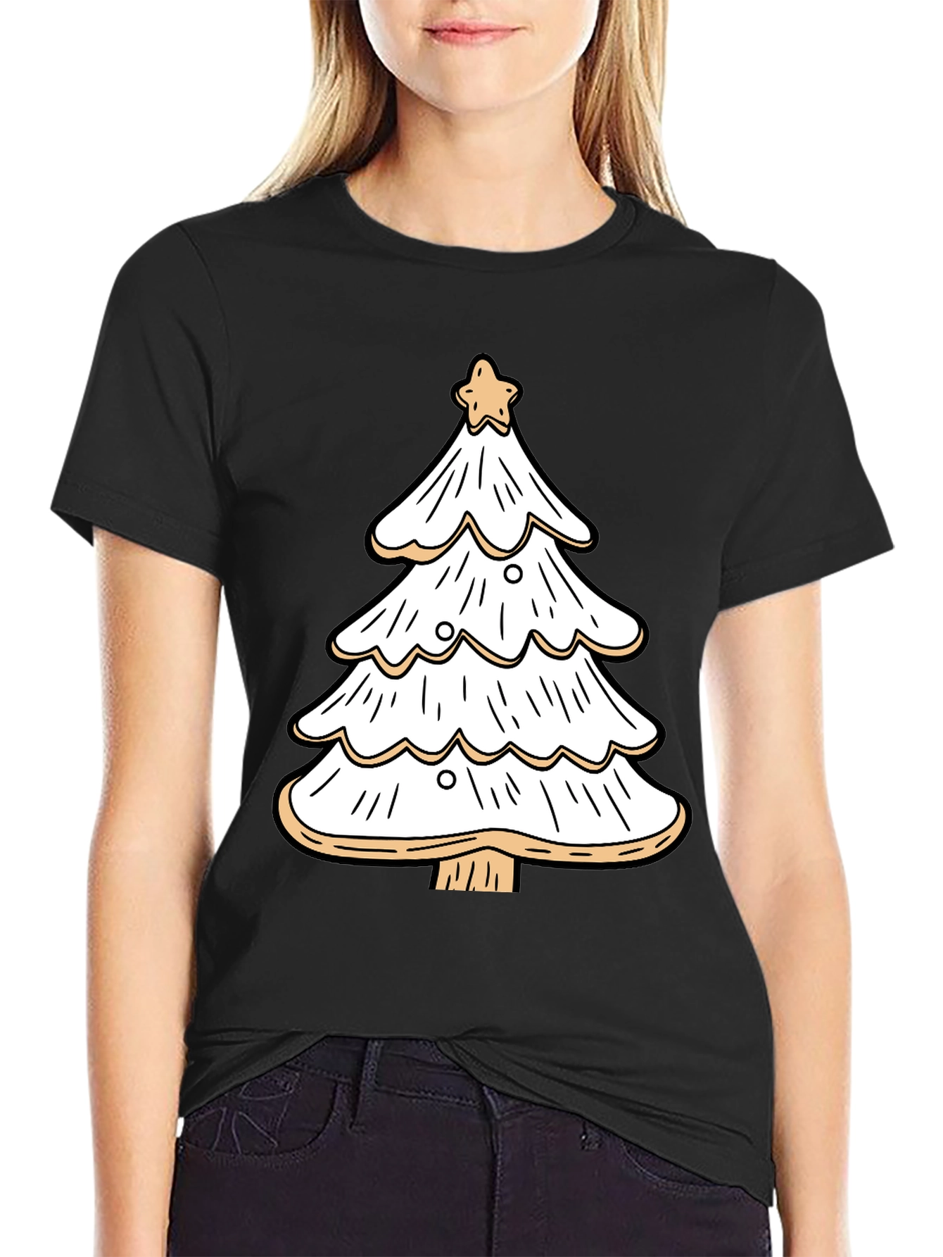 Festive Christmas Tree Graphic Tee
