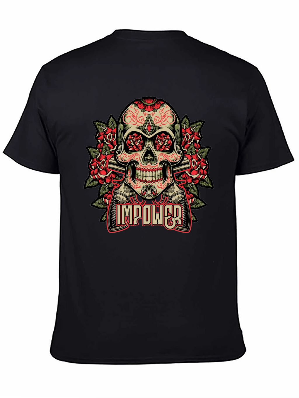 Skull & Roses Graphic T-Shirt - Empower Your Style
