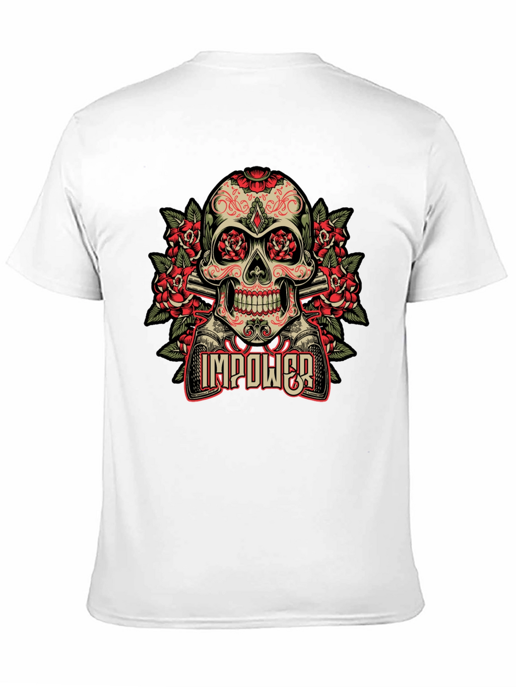 Skull & Roses Graphic T-Shirt - Empower Your Style