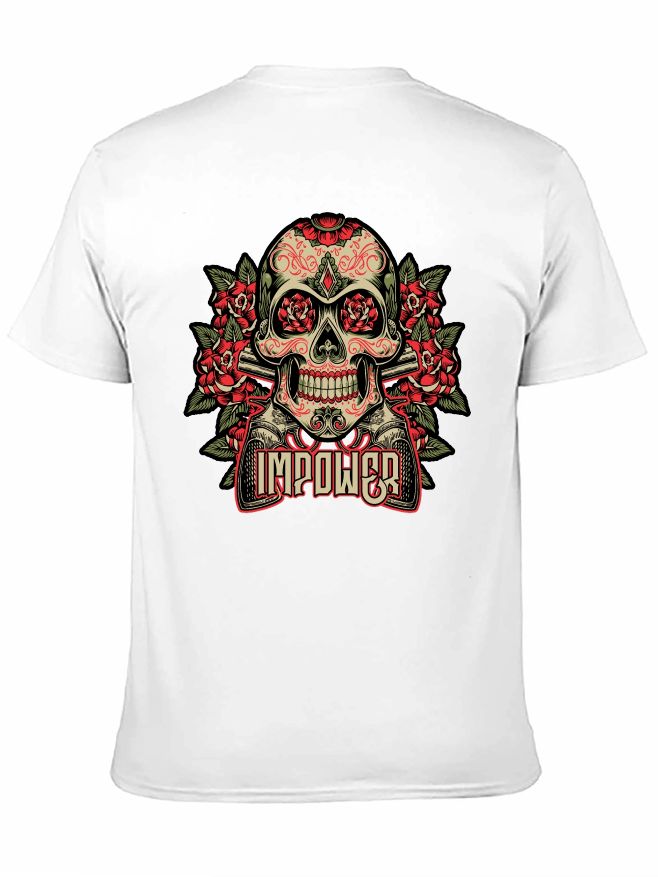 Skull & Roses Graphic T-Shirt - Empower Your Style
