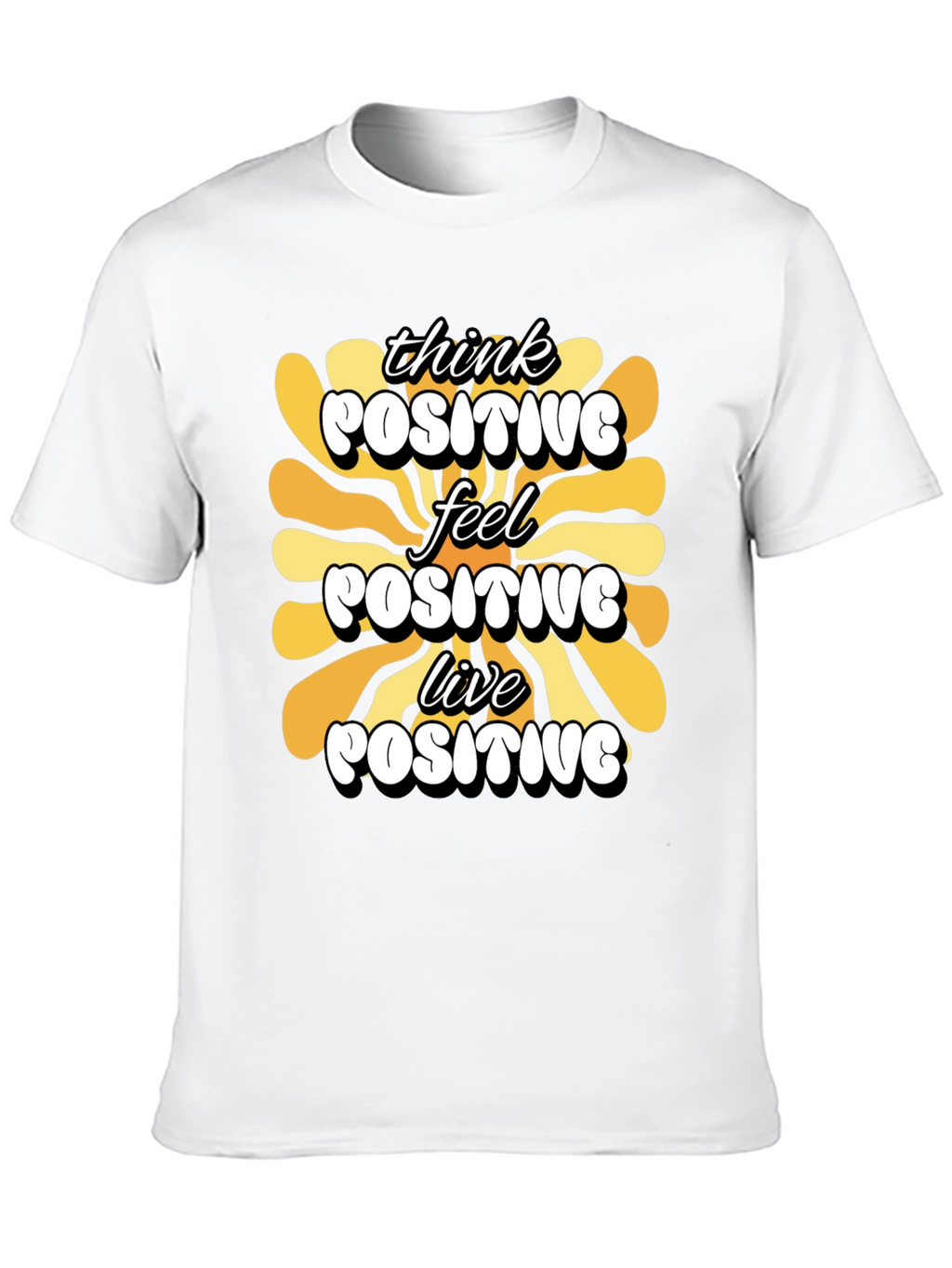 Think Positive Graphic T-Shirt
