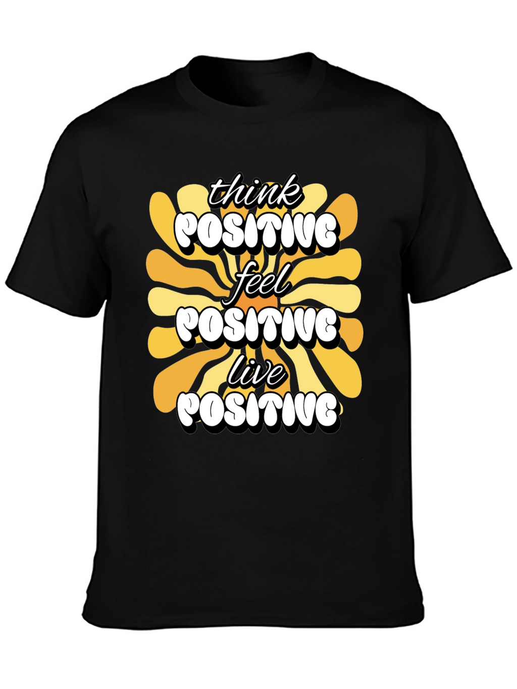 Think Positive Graphic T-Shirt