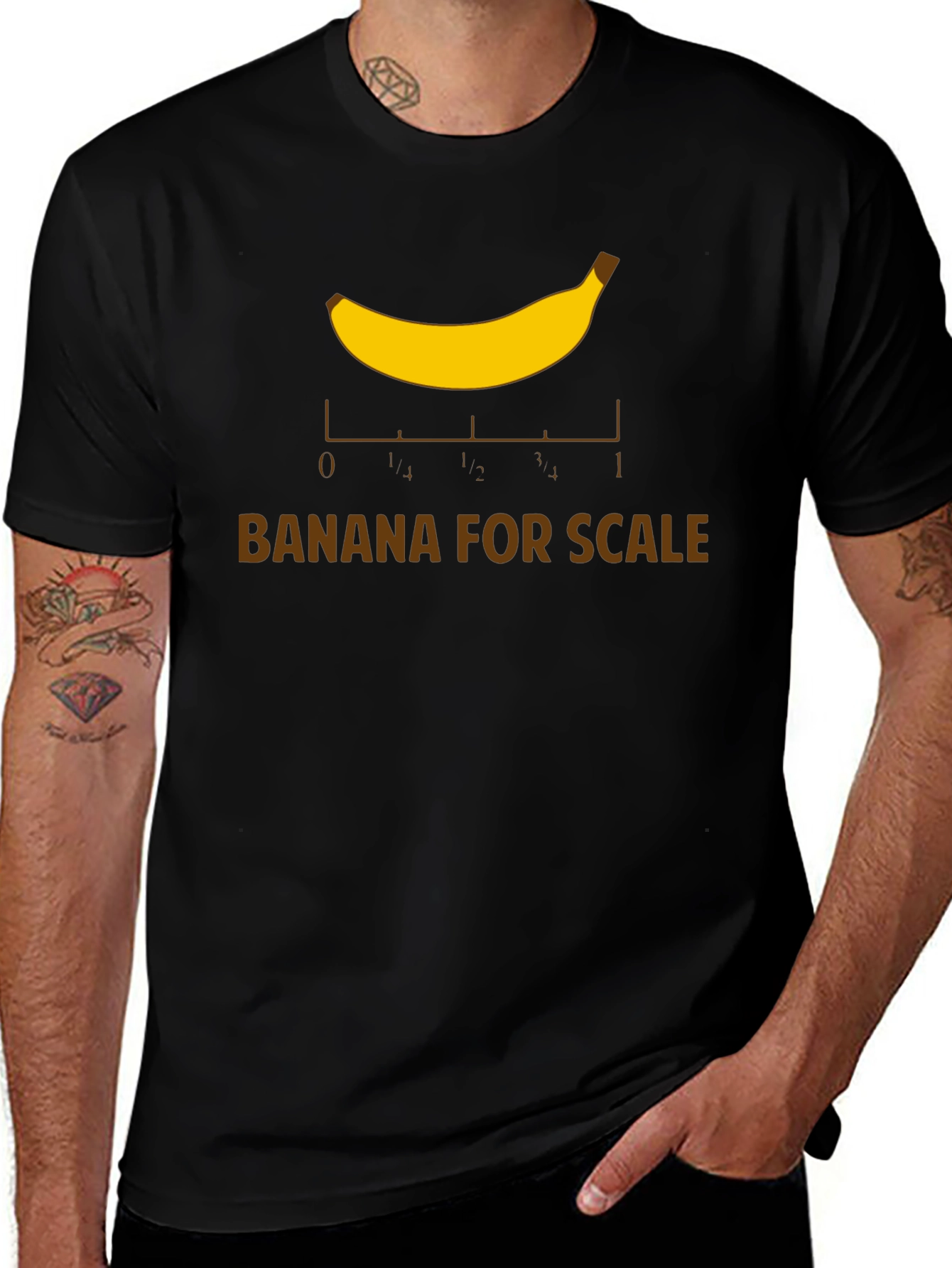 Banana for Scale T-Shirt - Funny Math Geek Tee