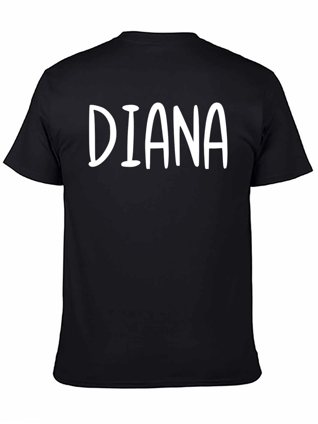 Diana Personalized Black T-Shirt