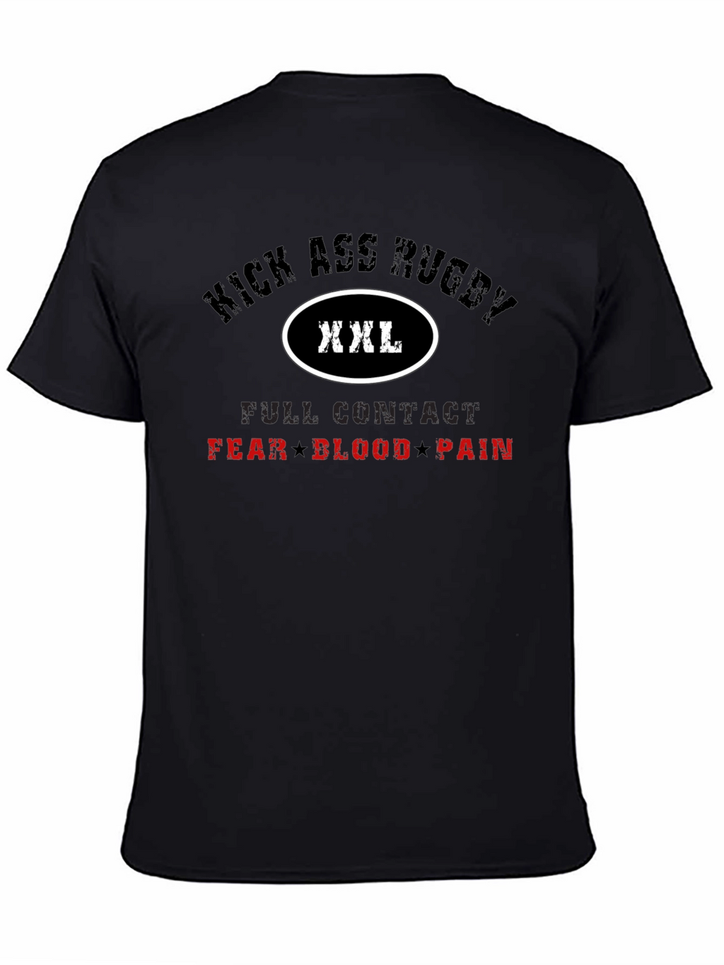 Kick Ass Rugby XXL Black T-Shirt