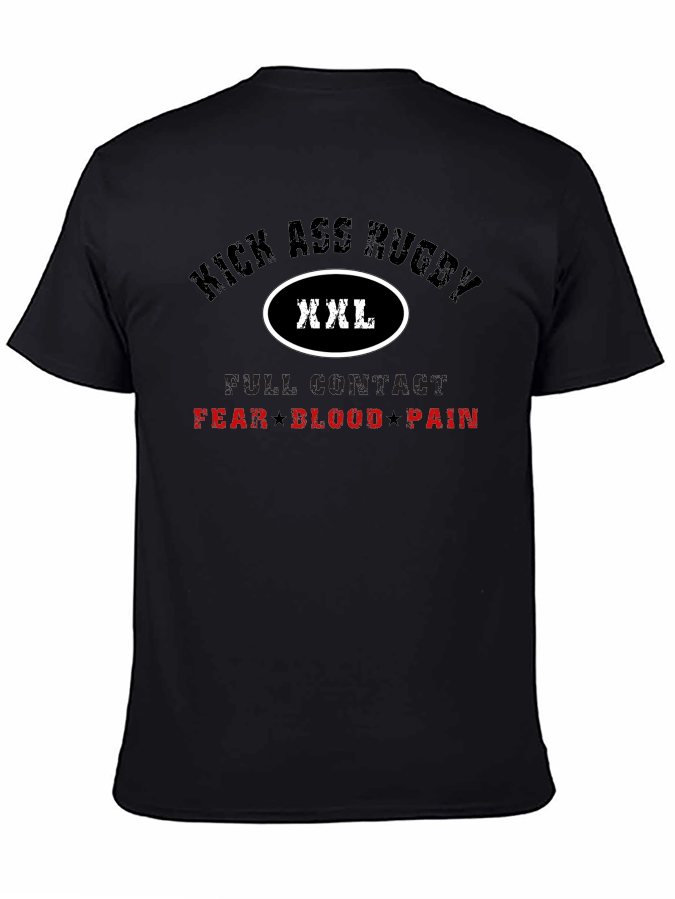 Kick Ass Rugby XXL Black T-Shirt
