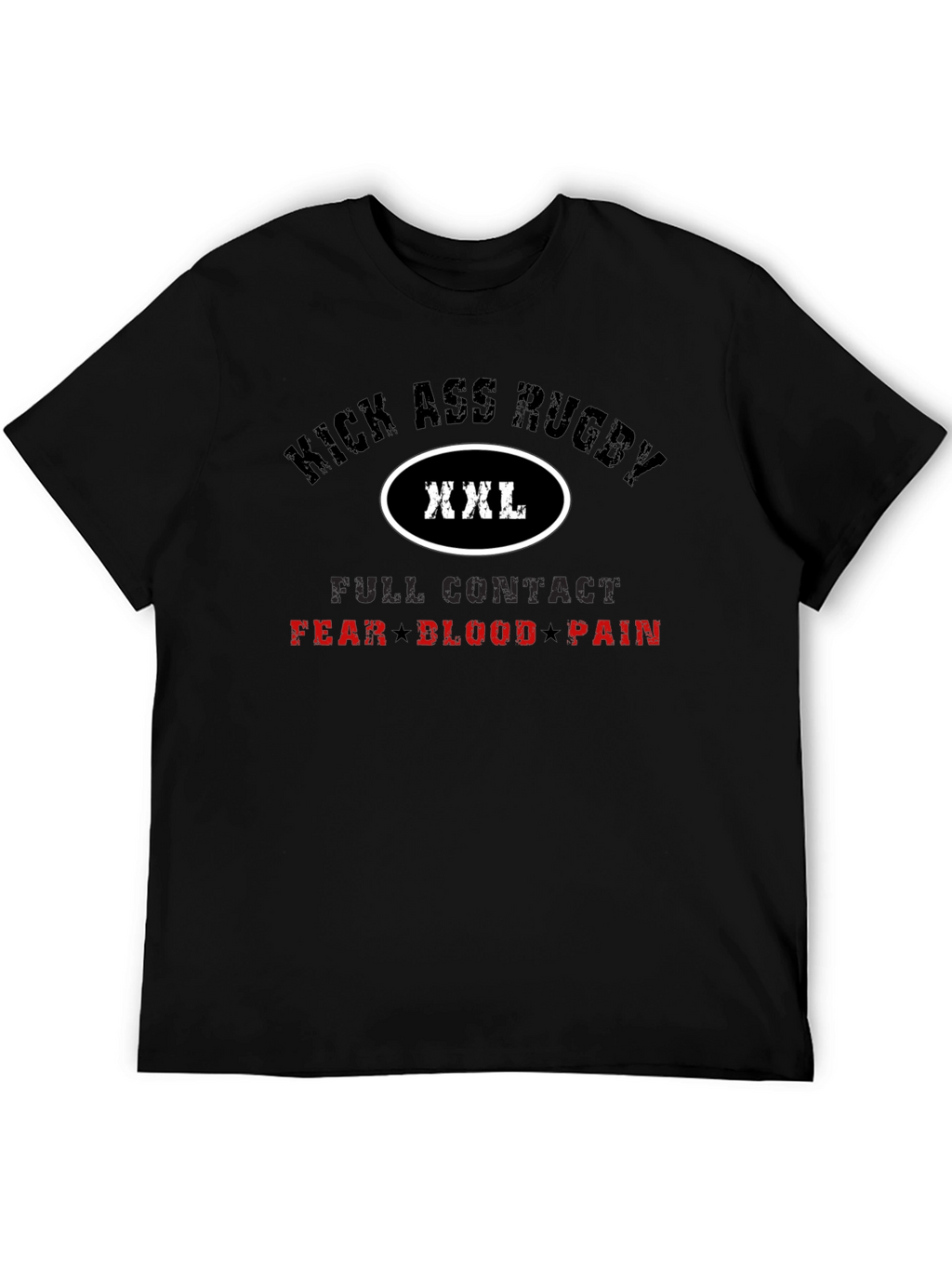 Kick Ass Rugby XXL Black T-Shirt