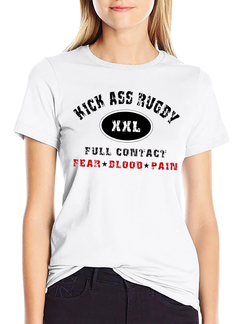 Kick Ass Rugby XXL Black T-Shirt