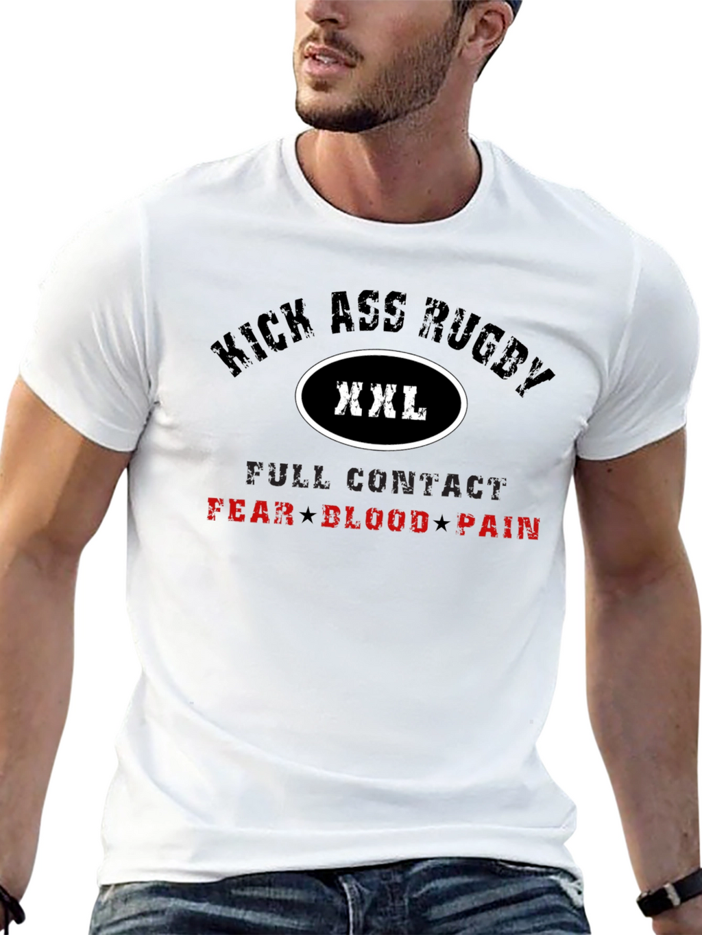Kick Ass Rugby XXL Black T-Shirt
