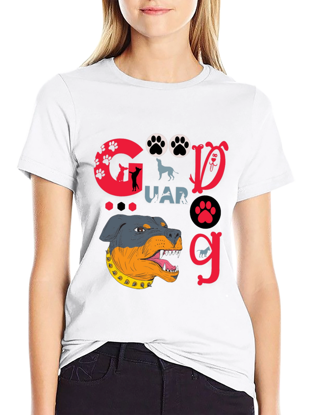 Dog Guard T-Shirt - Rottweiler Graphic Tee