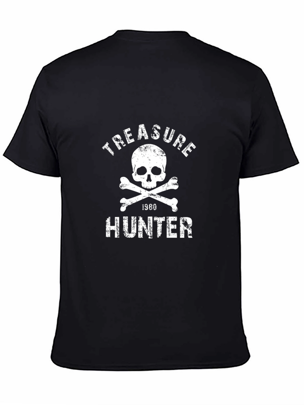 Treasure Hunter Skull Graphic T-Shirt