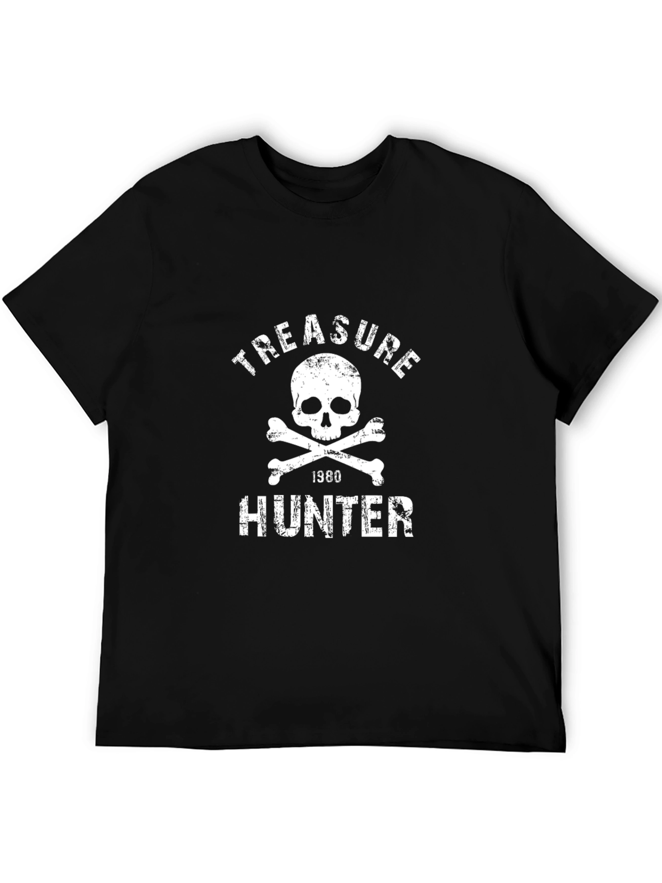 Treasure Hunter Skull Graphic T-Shirt