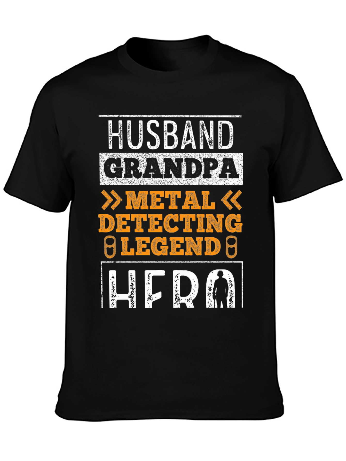 Husband Grandpa Metal Detecting Legend Hero T-Shirt