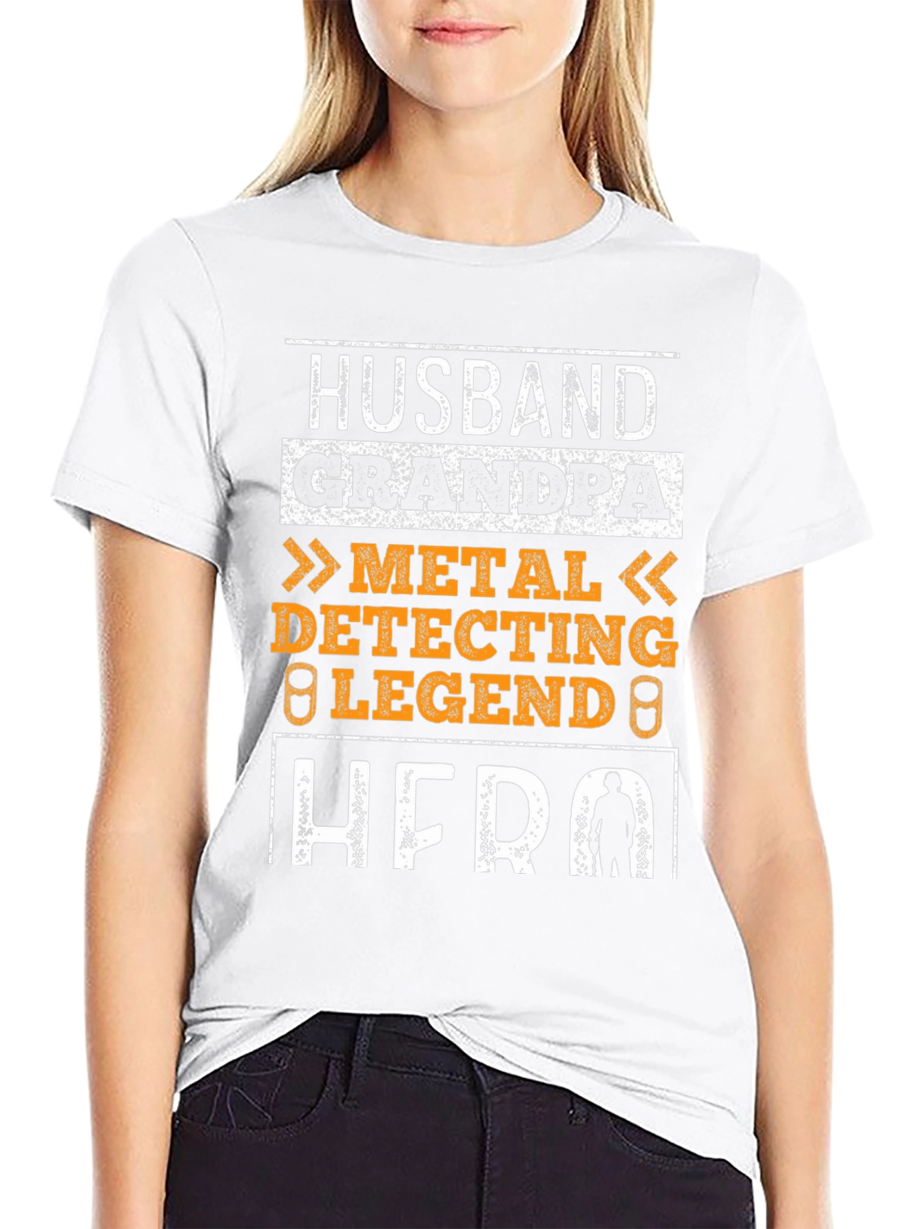 Husband Grandpa Metal Detecting Legend Hero T-Shirt