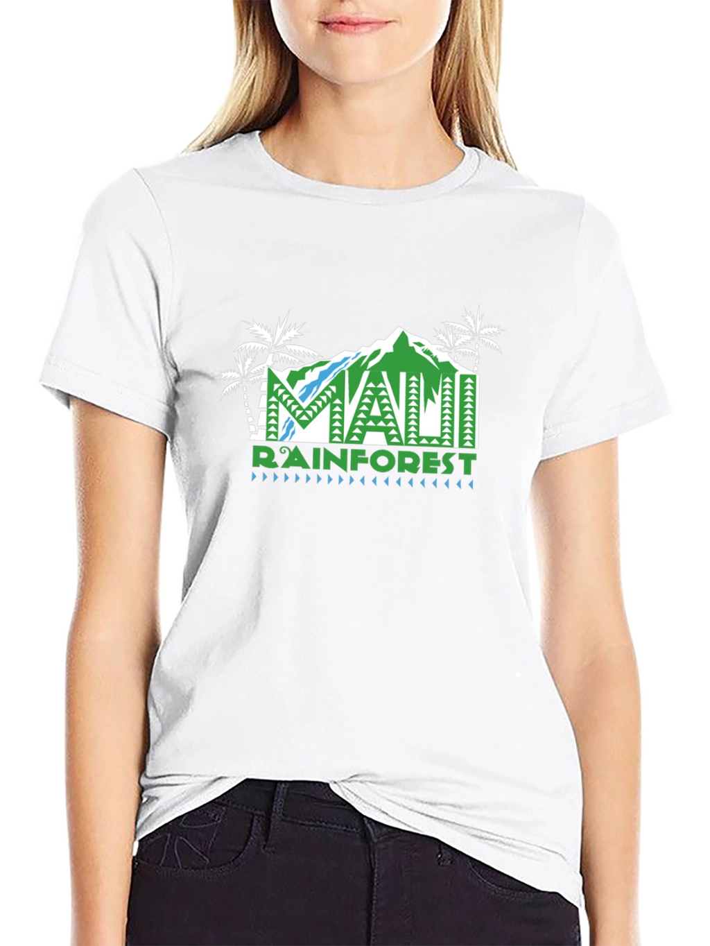 Maui Rainforest Graphic T-Shirt - Black