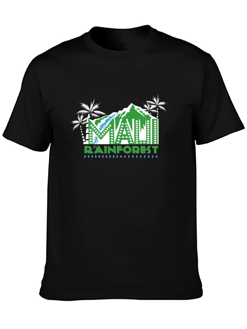 Maui Rainforest Graphic T-Shirt - Black